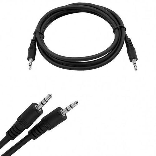 Powermaster PM-26896 Siyah 3.5 Mm Stereo Erkek-Erkek 1.5 Metre Aux Kablo