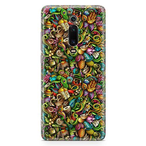Xiaomi Redmi K20 Pro Premium Kılıf Doodle Hindistan Turu Arka Kapak Koruma Desenli Full Koruyucu