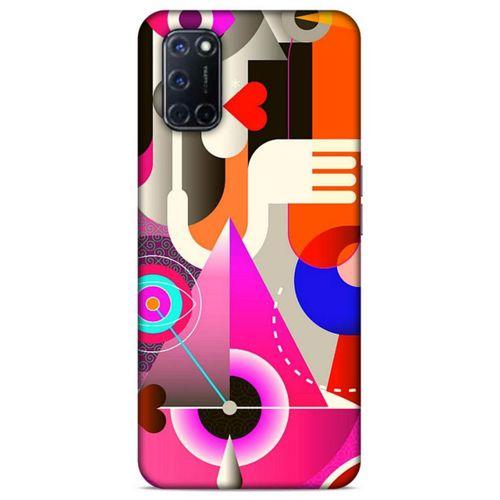 Lopard Oppo A72 Uyumlu Kılıf Soyut Sanat (17) Baskılı Tasarım Kılıf