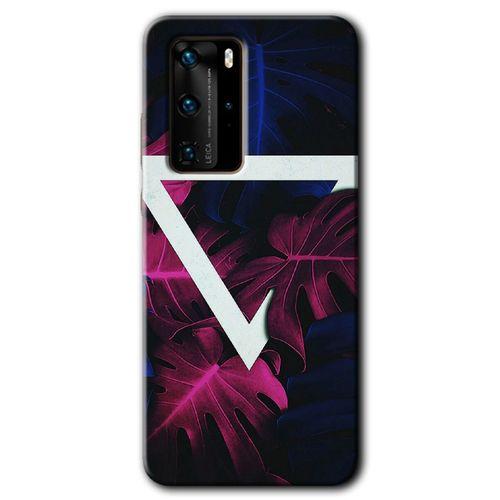 Potkal Hediye Fabrikası Huawei P40 Pro Kılıf HD Desen Baskılı Arka Kapak - Mekanik Yaprak