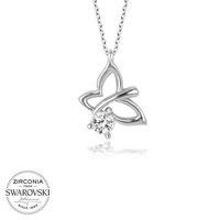 Swarovski Taşlı Lucky Life 925 Ayar Gumuss  Yusufcuk Bayan Kolye