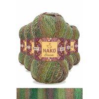 5 Adet Hercai Ebruli Hırka Kazak Atkı Bere El Örgü İpi Yünü 28178