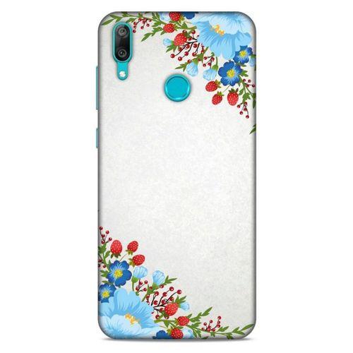Lopard Huawei Y7 2019 Uyumlu Kılıf Bahar (18) Telefon Kılıfları Mavi Kırmızı