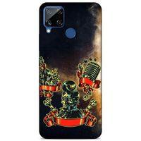 Lopard Oppo Realme C15 Uyumlu Kılıf Tattoo's (16) Kalın Kılıf Karışık