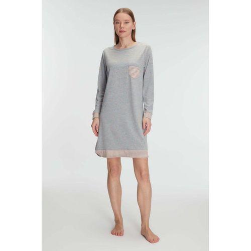 Pamuklu Uzun Kollu Gecelik