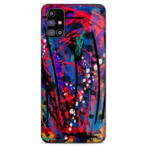 Lopard Samsung Galaxy M31s Uyumlu Kılıf Soyut Sanat (46) Desenli Core Armor Kılıf