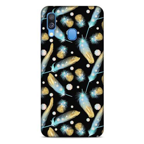 Samsung Galaxy A40 Kılıf Desenli Özel Seri Tüyler (26) Tpu Silikon Kılıf