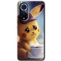 Huawei Nova 9 HD Baskılı Kılıf + 9D Tam Ekran Koruyucu - Üzgün Pikaçu