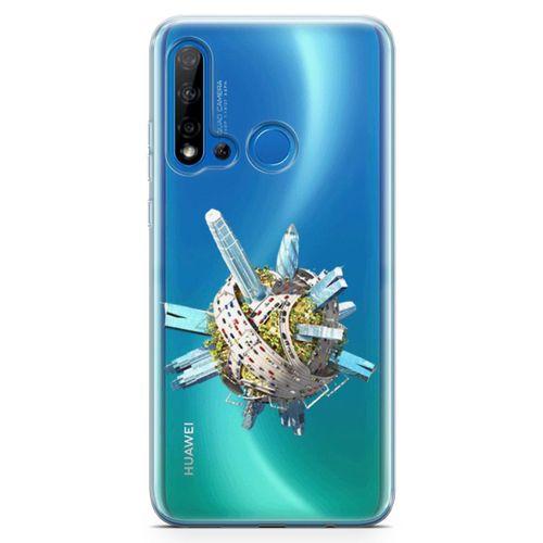 Huawei P20 Lite 2019 Kılıf Dubai Turu Arka Kapak Koruma Desenli Full Koruyucu