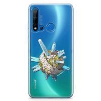 Huawei P20 Lite 2019 Kılıf Dubai Turu Arka Kapak Koruma Desenli Full Koruyucu