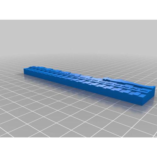 On30 Ölçek Ölçüm Çubuğu ve Ahşap Boyut Ölçer 3D Baskı (Bu ürün Sadece Plastik parçadır - Almadan Önce Soru Sorabilirsiniz)