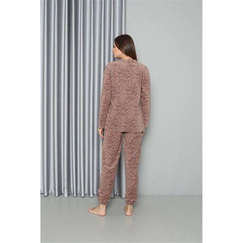 Polar Kadın Pijama Takımı Sütlü Kahve