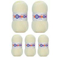 5 Adet Festival Simli Örgü İpi Yünü Renk No:223