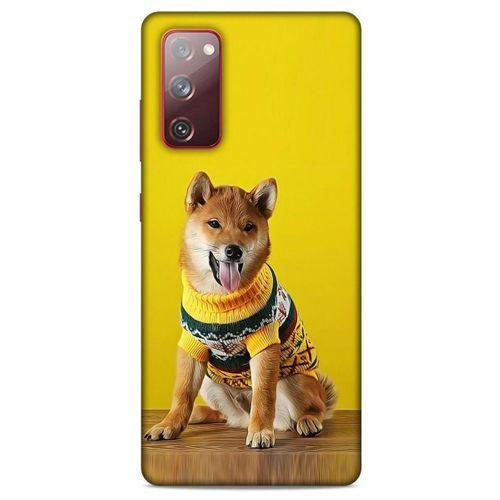 Samsung Galaxy S20 Fe Kılıf Köpek Kıyafetleri (24) Darbe Emici Kılıf Shiba Inu Kazak