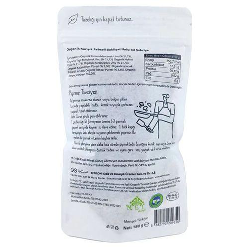 OG Natural OG Natural Organik Karışık Sebzeli Bakliyat Unlu Tel Şehriye 180 Gr