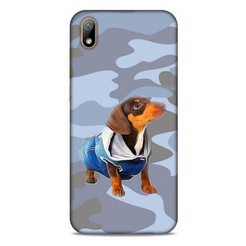 Huawei Y5 2019 Kılıf Köpek Kıyafetleri (50) Shockproof Kılıf Dakhund Puf Mont