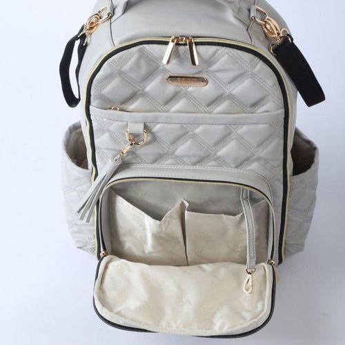 M&Y M&Y Oeste Deri Anne Bebek Bakım Sırt Çantası 7300 Gri