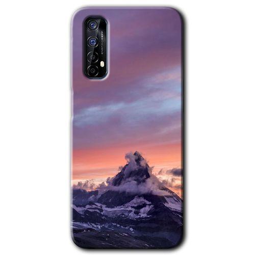 MRCİLETİSİM Realme 7 Kılıf HD Desen Baskılı Arka Kapak + Temperli Cam - Zirve