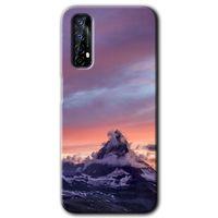 MRCİLETİSİM Realme 7 Kılıf HD Desen Baskılı Arka Kapak + Temperli Cam - Zirve