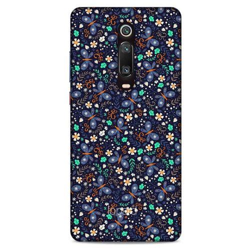Xiaomi Mi 9T Pro Kılıf Kelebek Etkisi (8) Baskılı Kılıf Turkuaz Beyaz