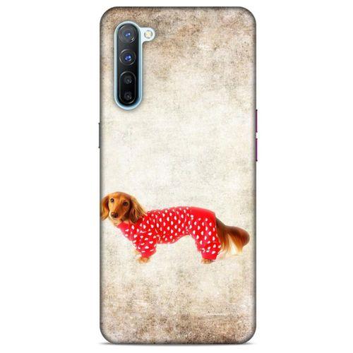 Oppo Reno 3 Kılıf Köpek Kıyafetleri (30) Silicone Case Dacshund Pijama