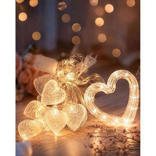 Led Kalp Neon Lamba Dekoratif Romantik Gece Ve Ortam Işığı
