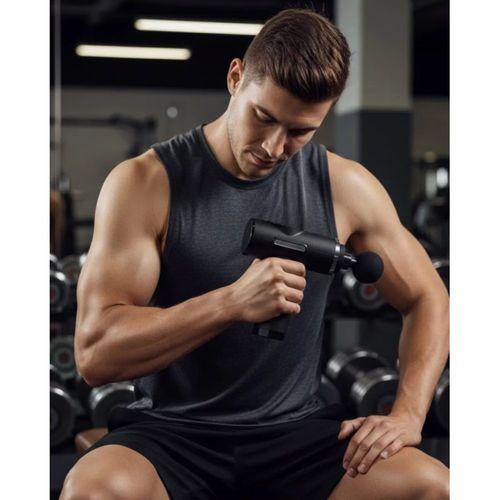 Şarjlı Masaj Tabancası 4 Başlıklı Mini Masaj Tabancası Ve Masaj Aleti