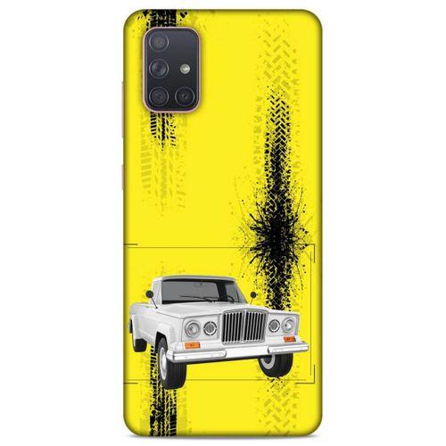 Lopard Samsung Galaxy A71 Uyumlu Kılıf PickUpX (16) Kalın Kılıf Kaymak Beyaz