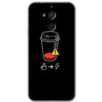 General Mobile GM 8 Kılıf HD Desen Baskılı Arka Kapak - Coffee Battery