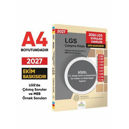 2027 LGS 8 Sınıf 4lü Çıkmış MEB Örnek Sorular Çalışma Kitabı -12li ONLİNE Deneme Paketi BASKI ÜCRETİ