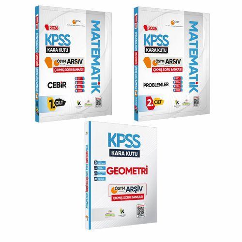 2026 KPSS Kara Kutu Matematik 1 -2 Cilt ve Geometri 3lü ÖSYM Çıkmış Soru Bankası Konu Özetli Çözümlü