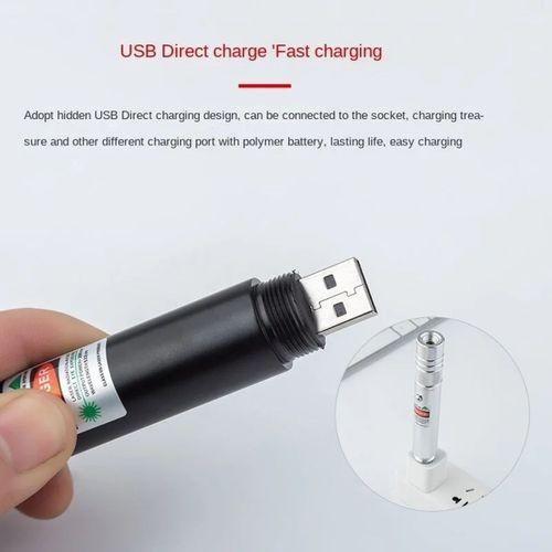 Fithome 100mw Desen Başlıklı Usb Şarjlı Yeşil Lazer Pointer
