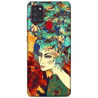 Lopard Samsung Galaxy A21s Uyumlu Kılıf Sürreal Yüzler ♀ (21) Koruyucu Kapak Baskılı