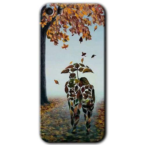 MRCİLETİSİM iPhone 5 Kılıf HD Desen Baskılı Arka Kapak + Temperli Cam - Doğadan Aşk