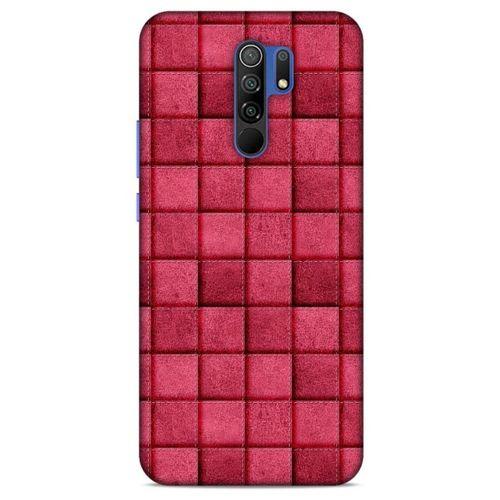Xiaomi Redmi 9 Kılıf Patchwork (29) Arka Koruma Kılıfı Pembe
