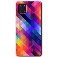 Galaxy A81 Kılıf HD Desen Baskılı Arka Kapak - Multi Oblique