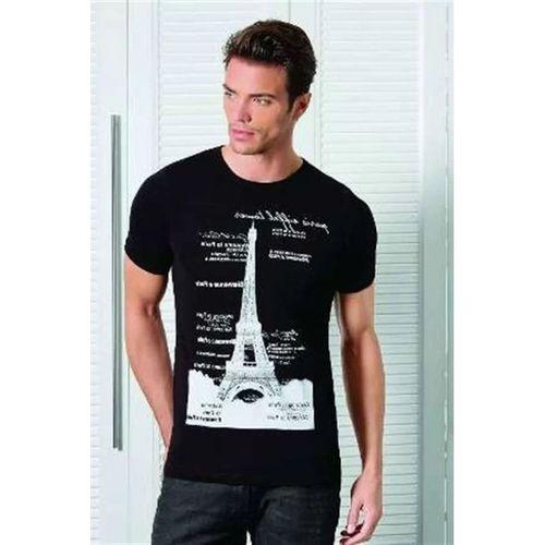 Berrak Kule Baskılı Erkek  T-shirt 1043