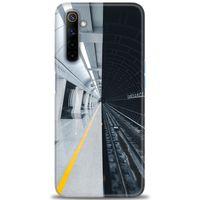 Realme 6 Kılıf HD Baskılı Kılıf - Metro Station + Tam Ekran Koruyucu