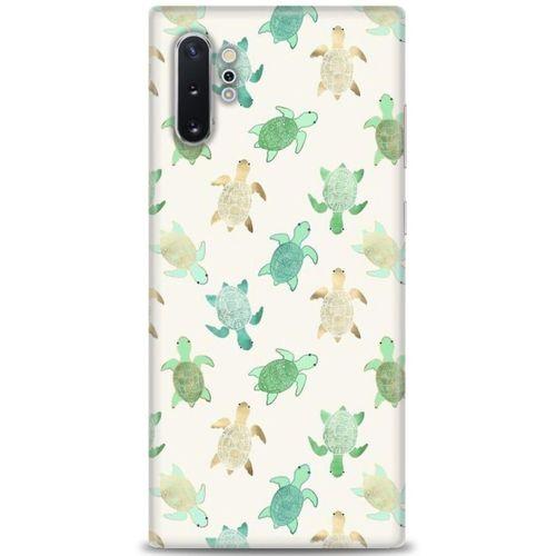 Samsung Galaxy Note 10 Plus Kılıf HD Baskılı Kılıf - Minik Kaplumbağalar + Tam Ekran Koruyucu
