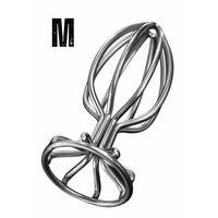 Paslanmaz Çelik İçi Boş Tasarım Pürüzsüz Silver Orta Boy Metal Anal Butt Plug