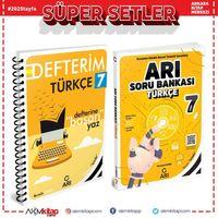 Arı 7. Sınıf Türkçe Defteri ve Soru Bankası Seti 2 Kitap