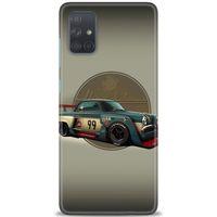 Samsung Galaxy A51 Kılıf HD Baskılı Kılıf - Klasik Araba + Tam Ekran Koruyucu
