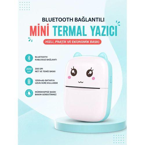 Mürekkepsiz Baskı Teknolojili Bluetooth Cep Yazıcısı