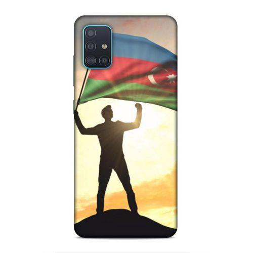 Samsung Galaxy A51 Uyumlu Kılıf Azarbaijan (3) Kapak Azerbaycan Bayrak