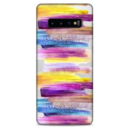 Samsung Galaxy S10 Plus Uyumlu Kılıf Mor Delisi (18) Telefon Kılıfları Suluboya