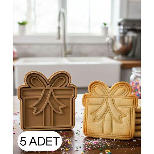 5Li Hediye Kutusu Gift Box Şekillendirici Kalıp Kurabiye Hamur Kesici Oyun ve Şeker Hamuru Seti