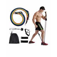 Evde Spor İçin Çok Amaçlı Direnç Lastiği Antrenman Seti 11 Parça