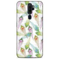Oppo A9 2020 Kılıf Desenli Özel Seri Tüyler (23) Ultra Koruma Kılıfı