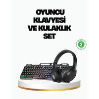Hn01 Kulaklık + Pg-8018 Oyuncu Klavyesi Set