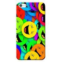 iPhone 5/5S Kılıf Gülen Surat Emoji Baskılı Esnek TPU Silikon